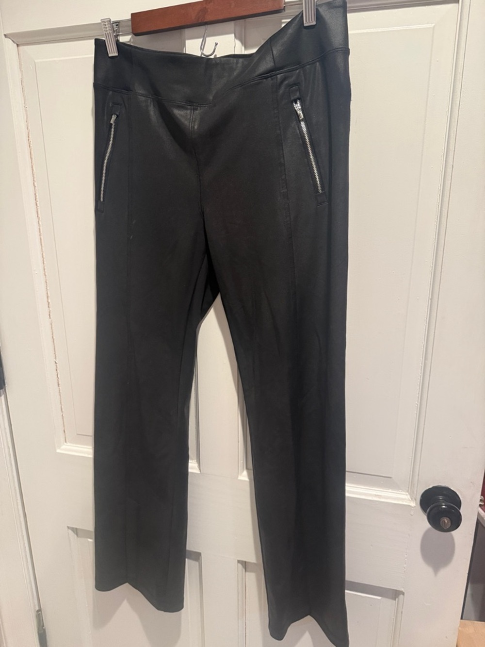 Athleta Black Delancey Gleam Straight-Leg Pants